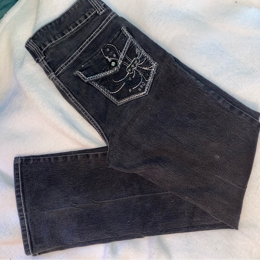 Faded glory black bootcut jeans